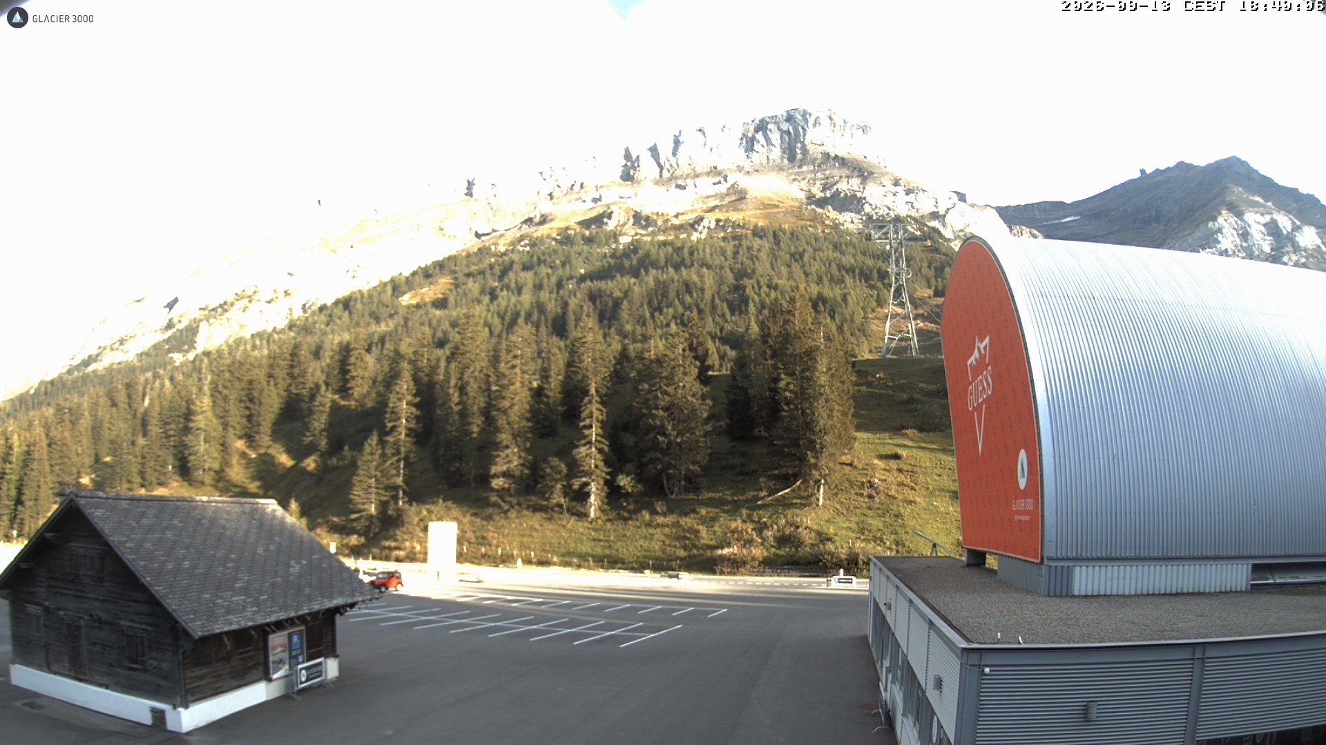 Archiv Foto Webcam Glacier 3000: Col du Pillon Talstation