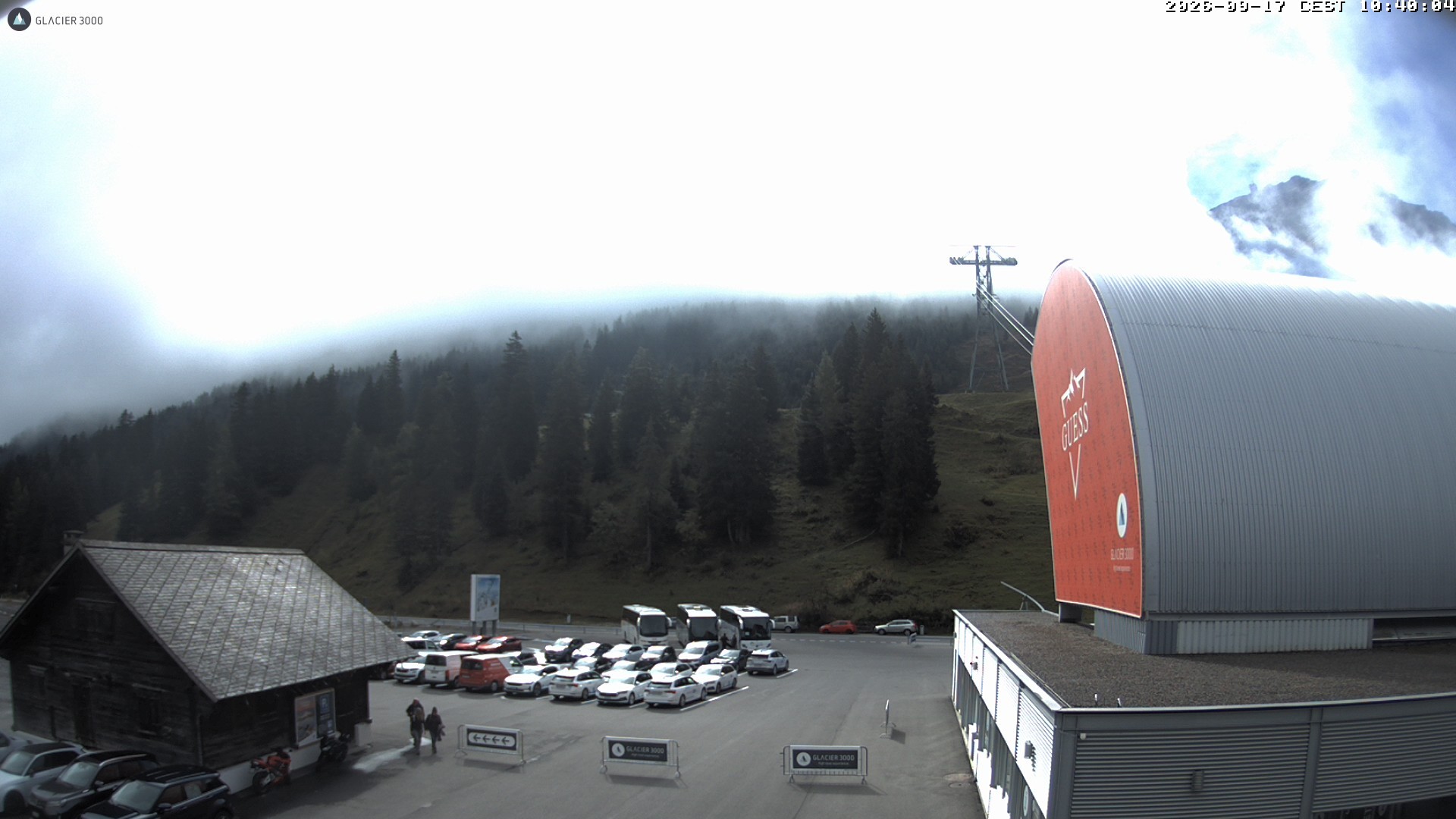 Archiv Foto Webcam Glacier 3000: Col du Pillon Talstation
