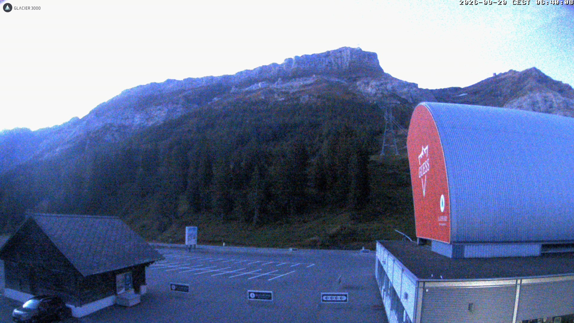 Archiv Foto Webcam Glacier 3000: Col du Pillon Talstation