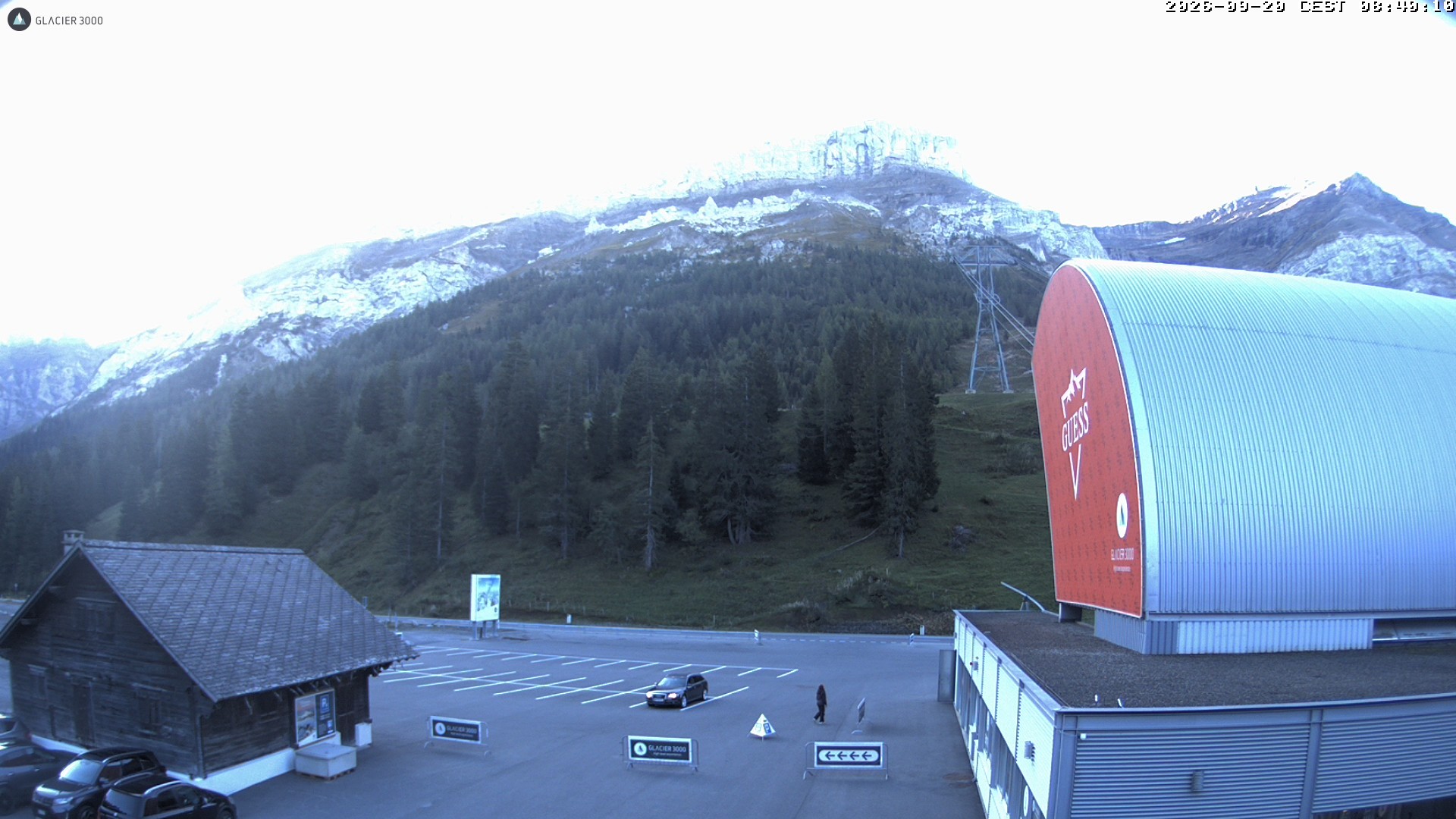Archiv Foto Webcam Glacier 3000: Col du Pillon Talstation