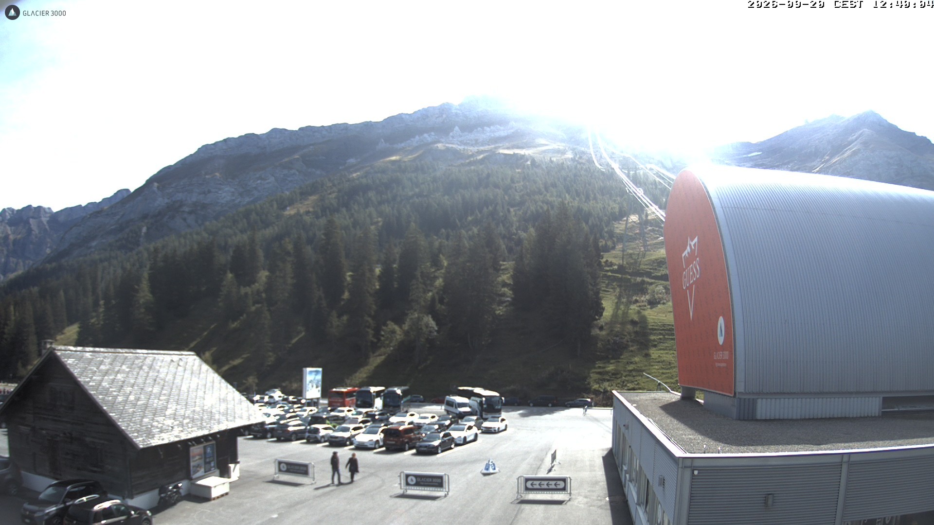 Archiv Foto Webcam Glacier 3000: Col du Pillon Talstation