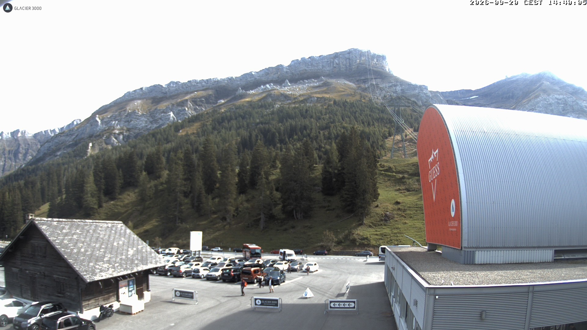 Archiv Foto Webcam Glacier 3000: Col du Pillon Talstation