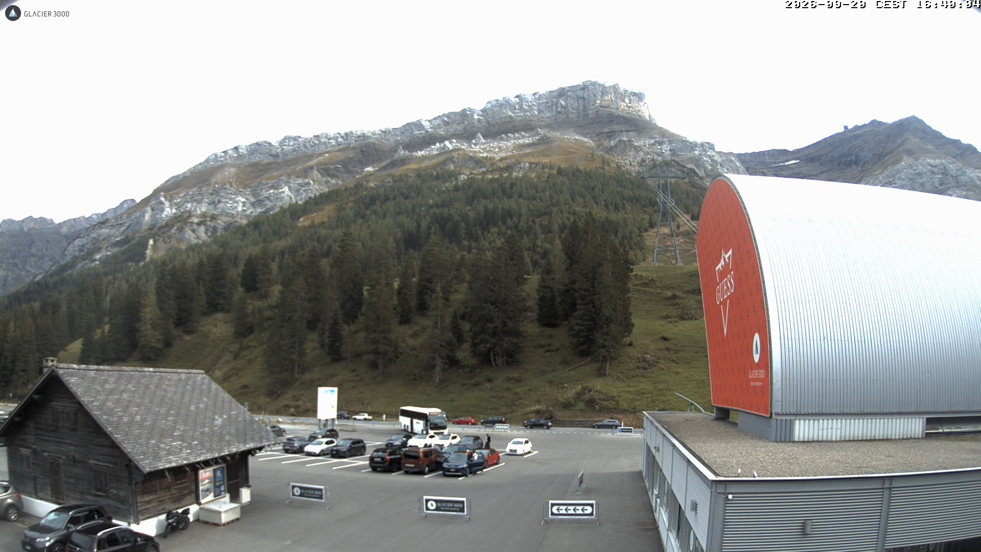 Archiv Foto Webcam Glacier 3000: Col du Pillon Talstation