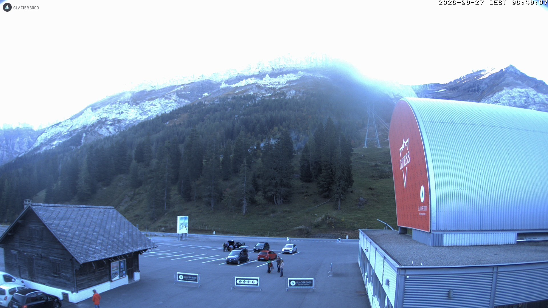 Archiv Foto Webcam Glacier 3000: Col du Pillon Talstation