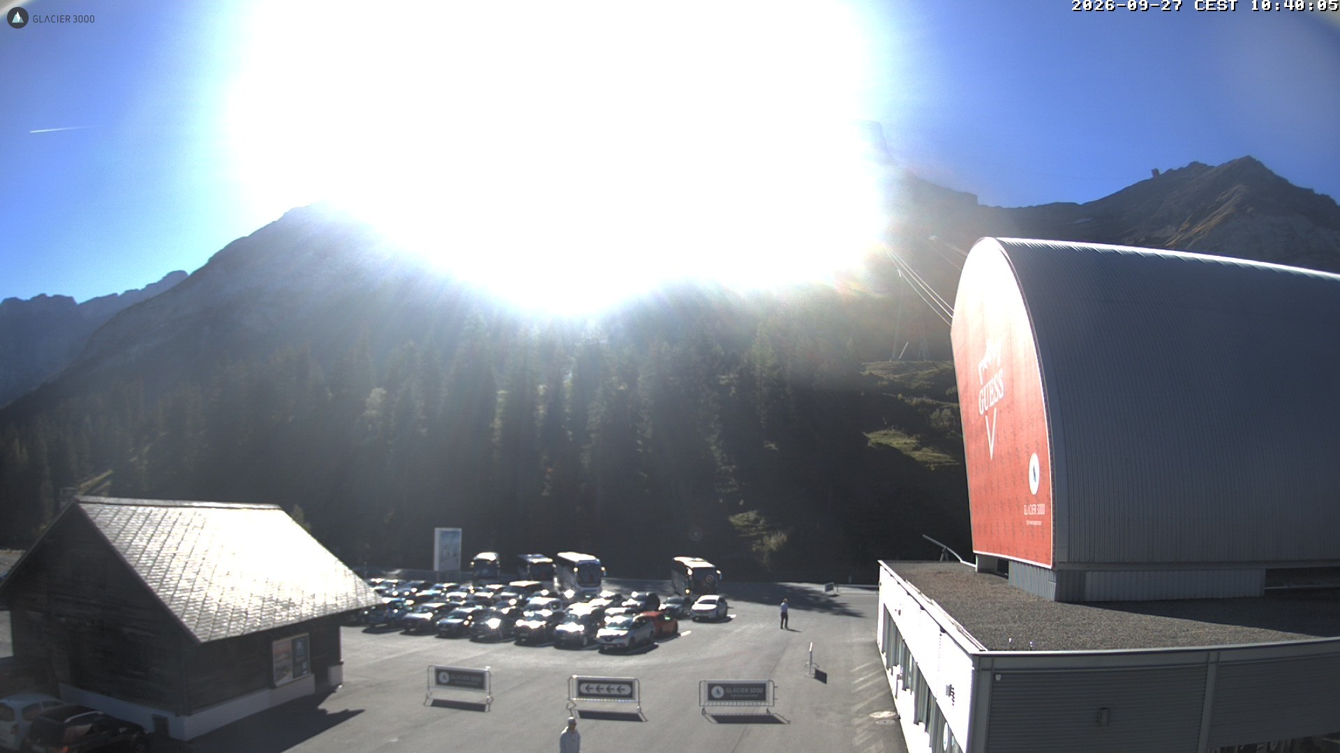 Archiv Foto Webcam Glacier 3000: Col du Pillon Talstation