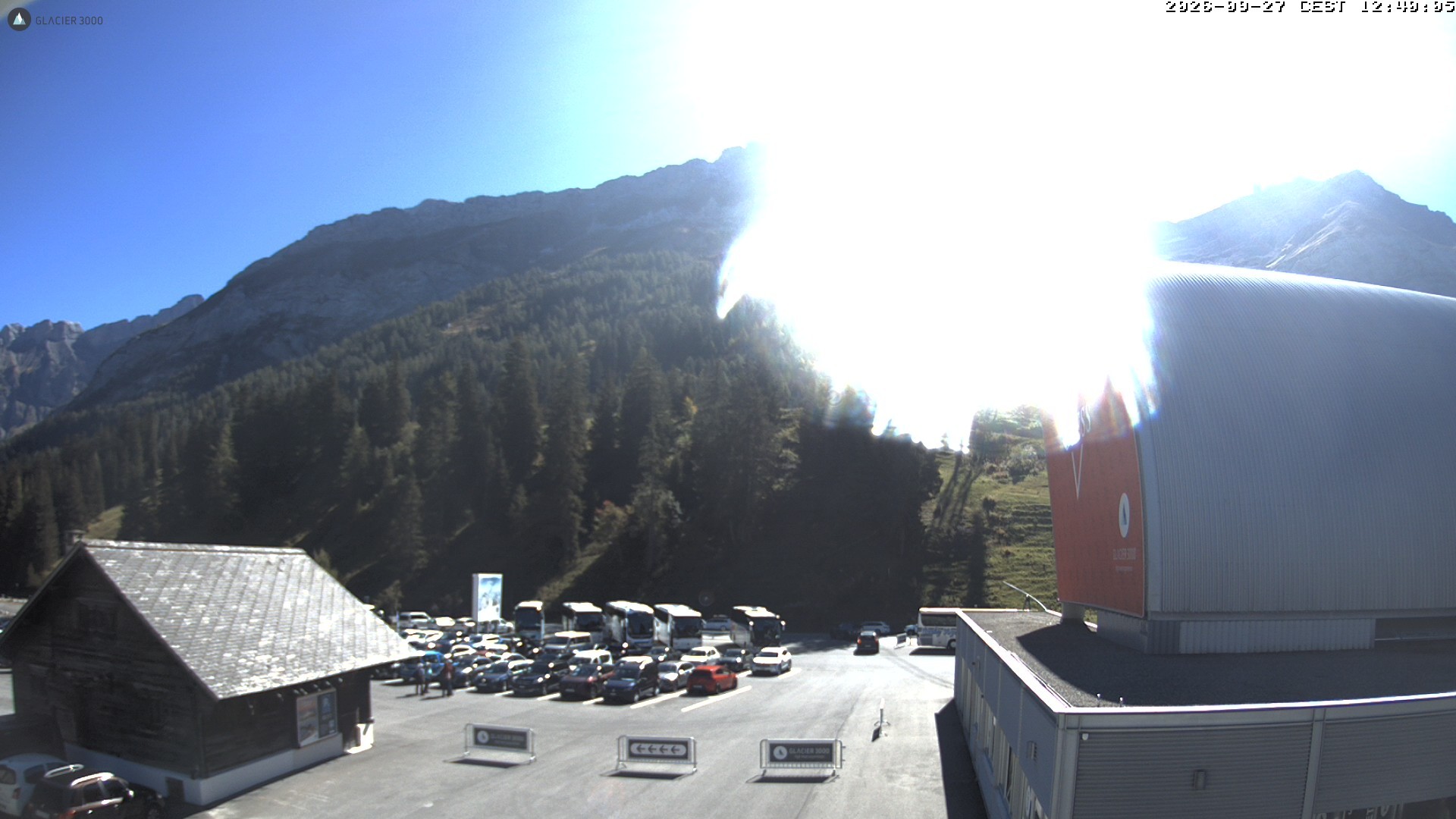 Archiv Foto Webcam Glacier 3000: Col du Pillon Talstation