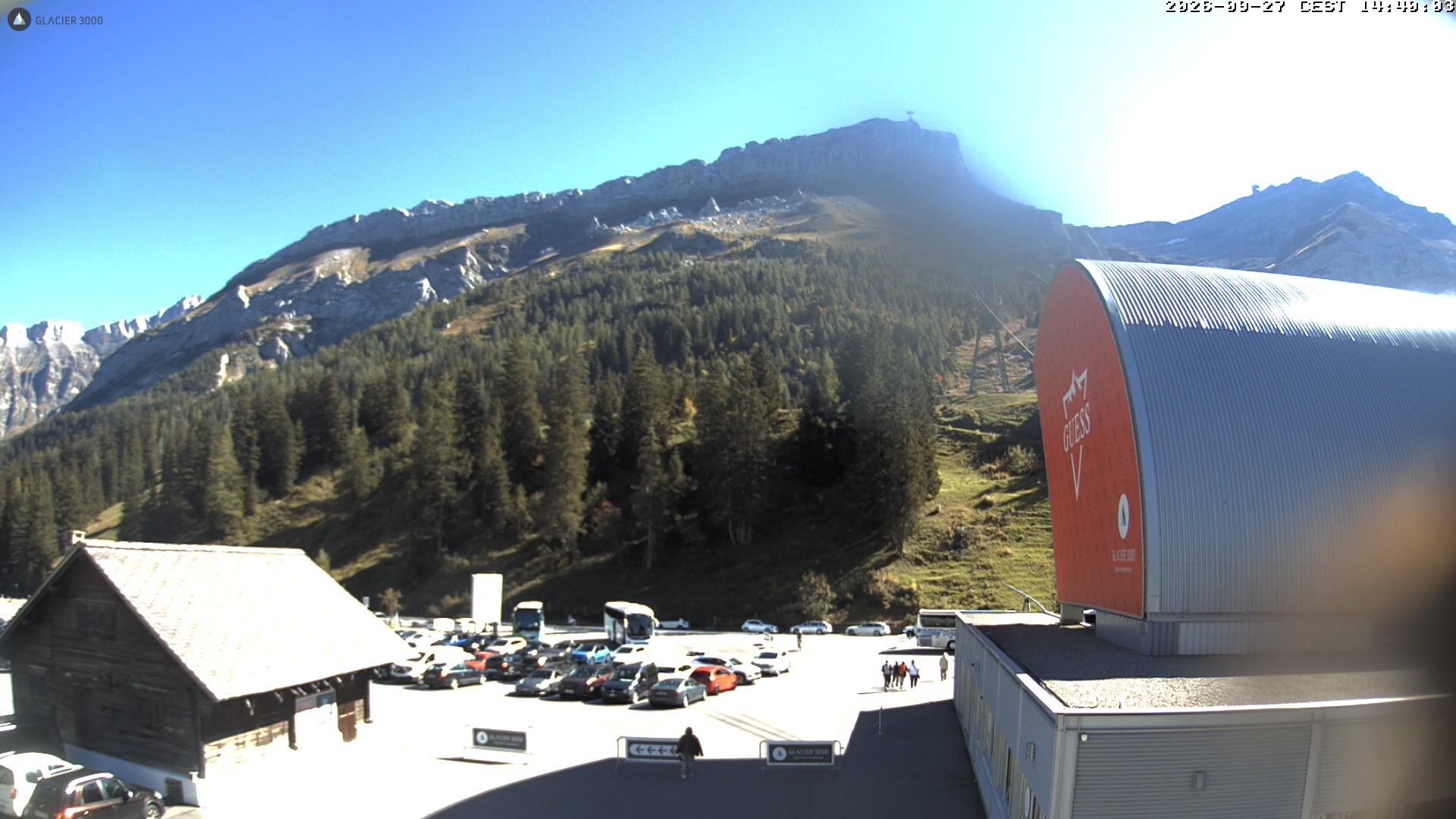 Archiv Foto Webcam Glacier 3000: Col du Pillon Talstation