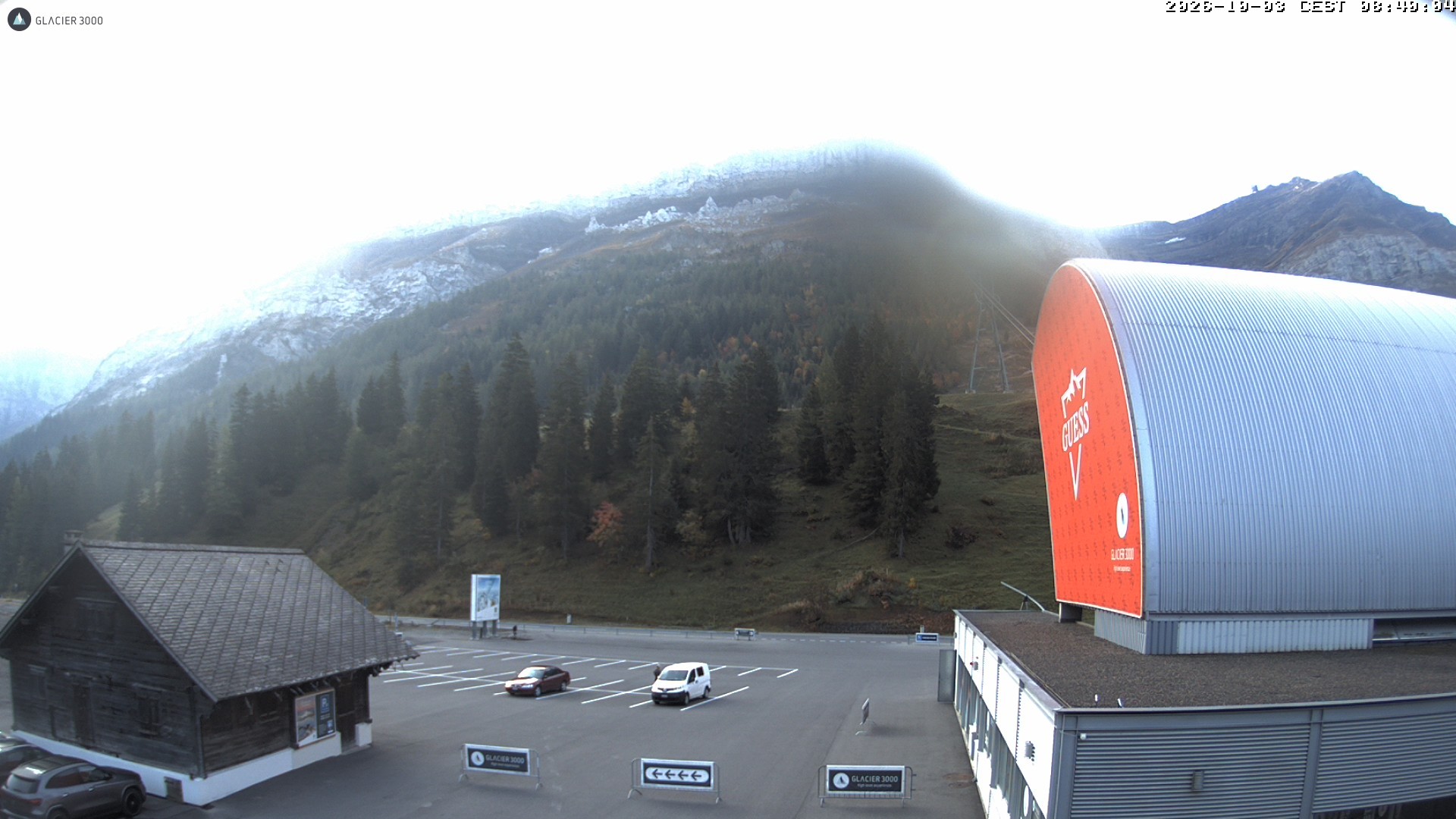 Archiv Foto Webcam Glacier 3000: Col du Pillon Talstation