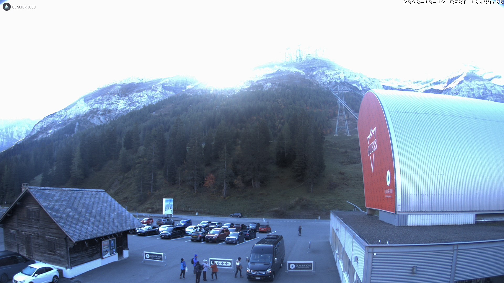 Archiv Foto Webcam Glacier 3000: Col du Pillon Talstation