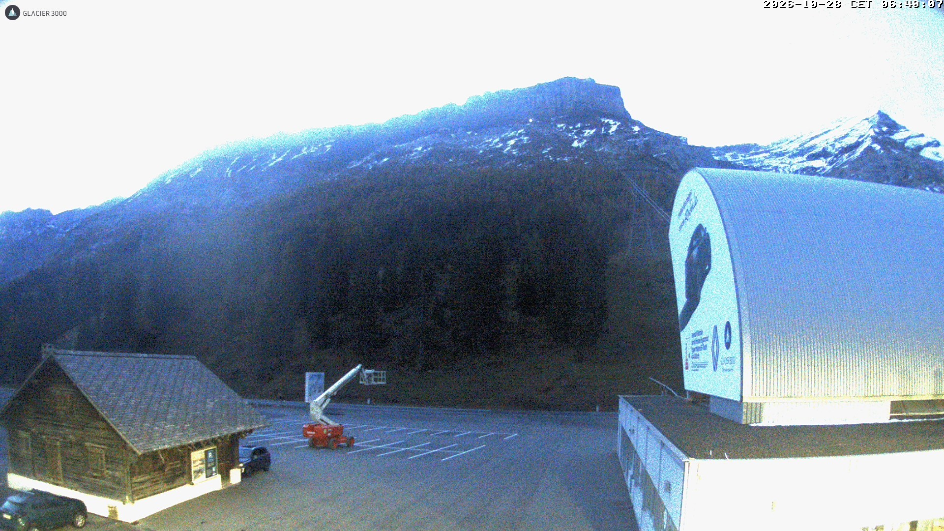 Archiv Foto Webcam Glacier 3000: Col du Pillon Talstation