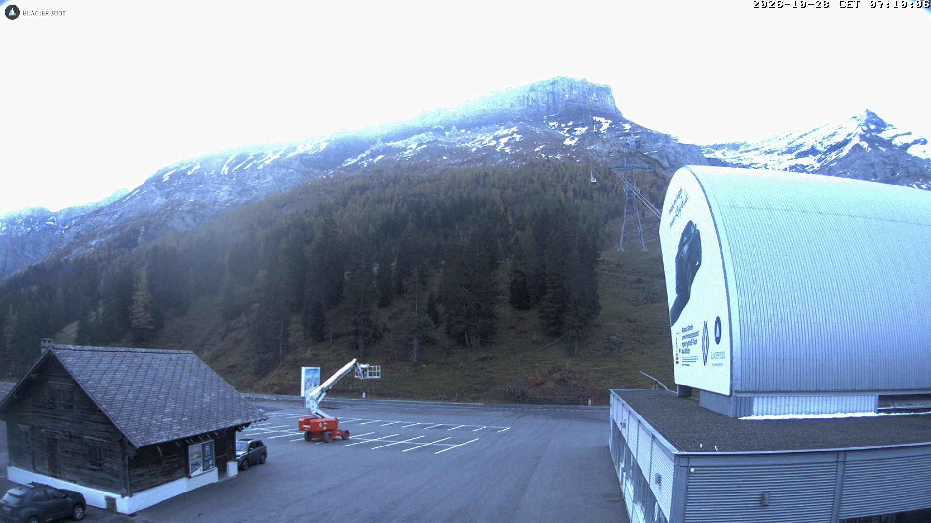 Archiv Foto Webcam Glacier 3000: Col du Pillon Talstation