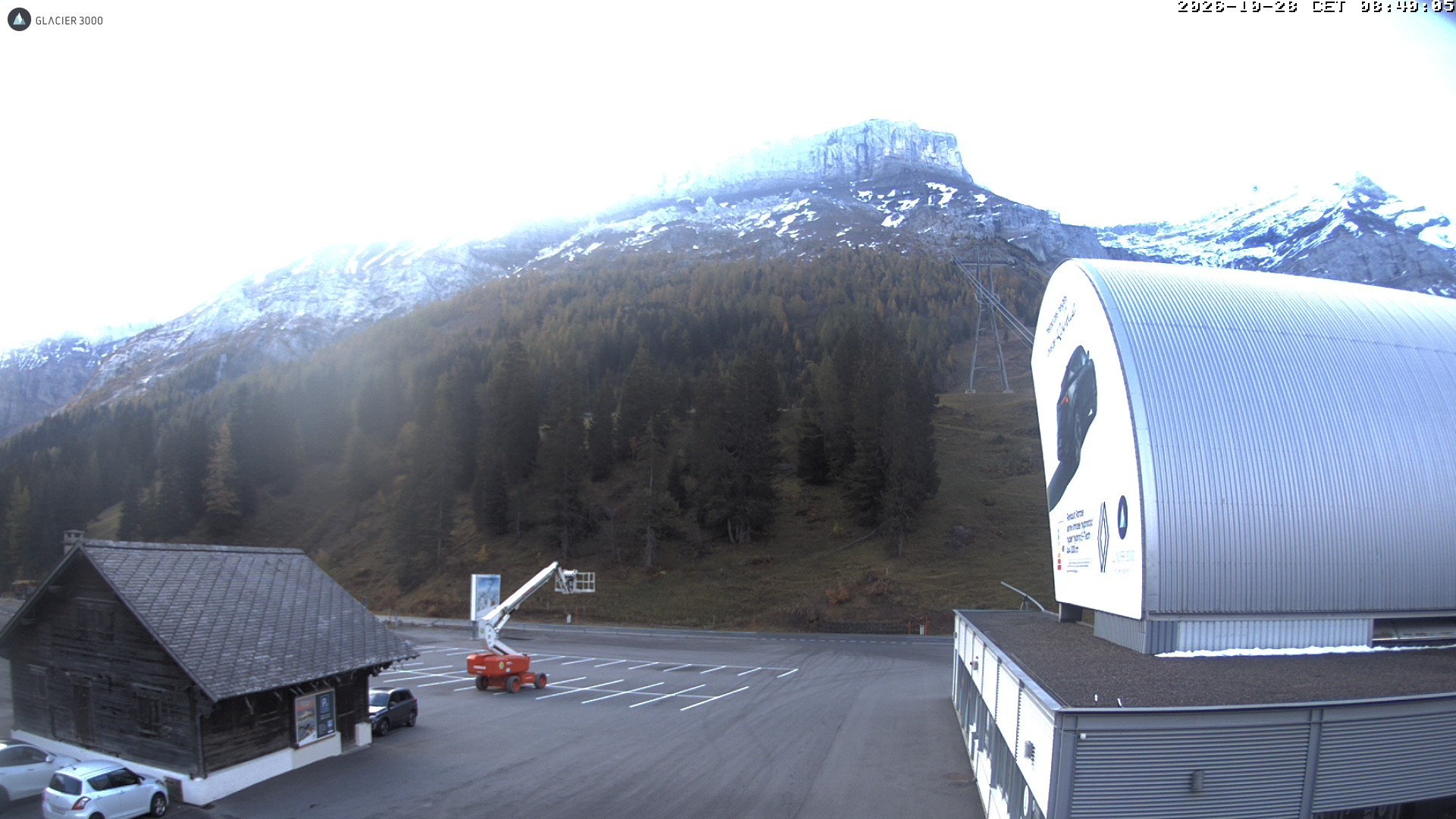 Archiv Foto Webcam Glacier 3000: Col du Pillon Talstation