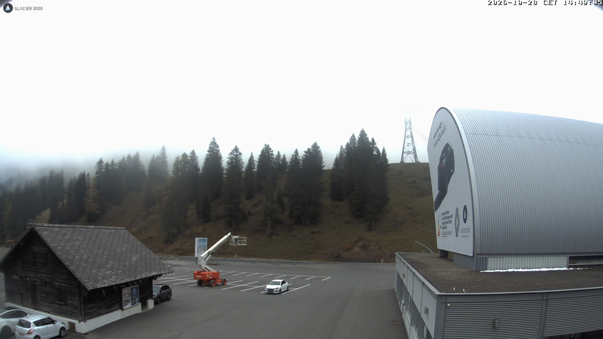 Archiv Foto Webcam Glacier 3000: Col du Pillon Talstation