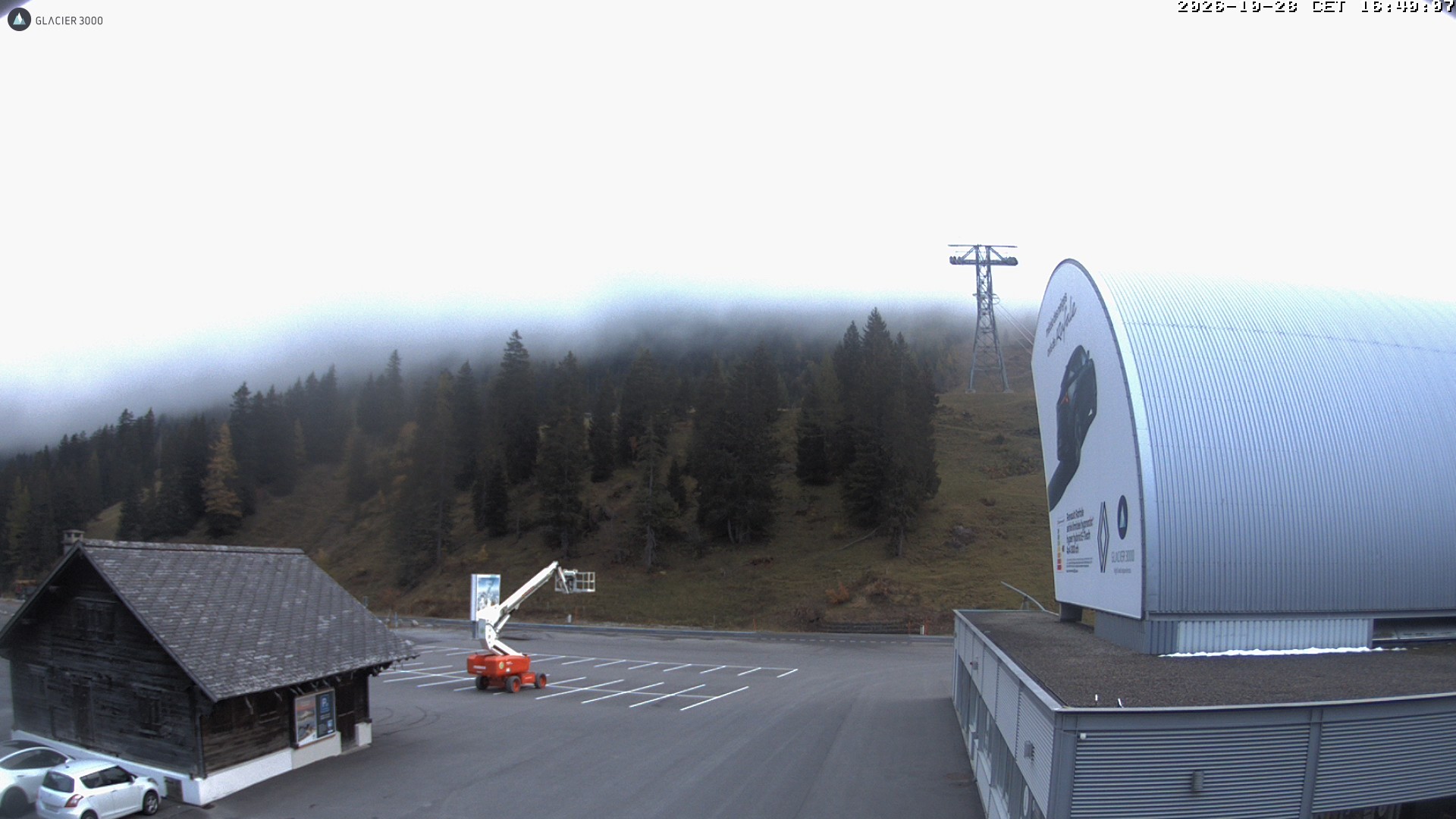 Archiv Foto Webcam Glacier 3000: Col du Pillon Talstation