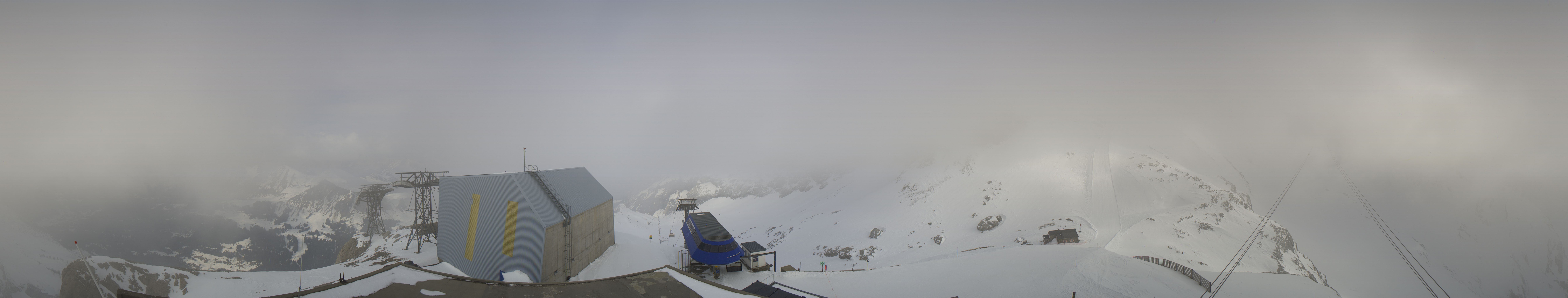 Archiv Foto Webcam Glacier 3000: Station Cabane