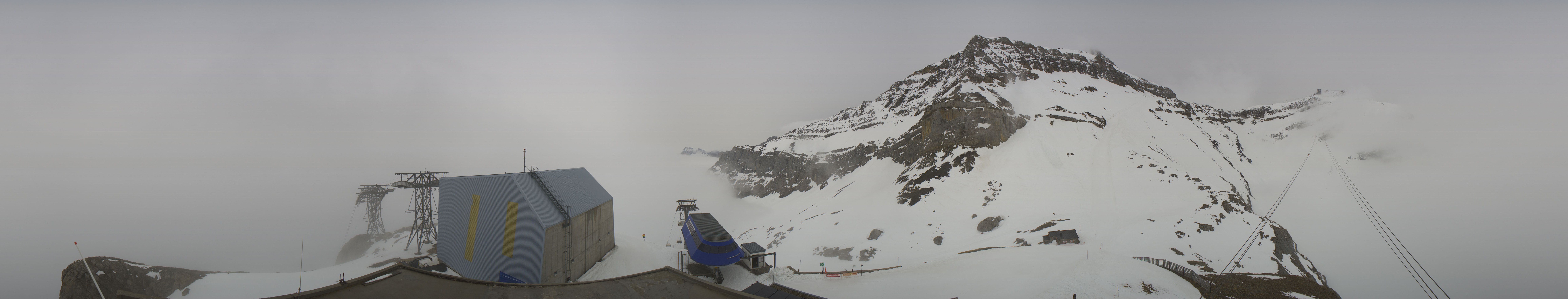 Archiv Foto Webcam Glacier 3000: Station Cabane