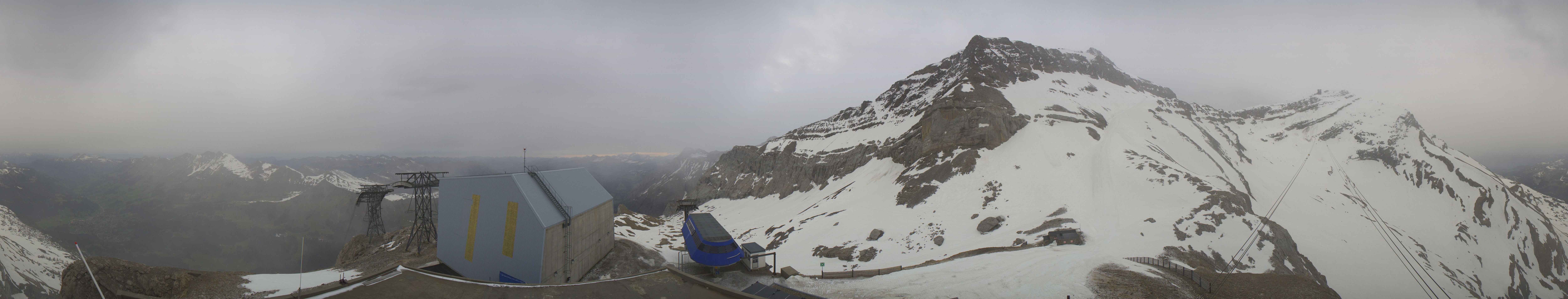 Archiv Foto Webcam Glacier 3000: Station Cabane