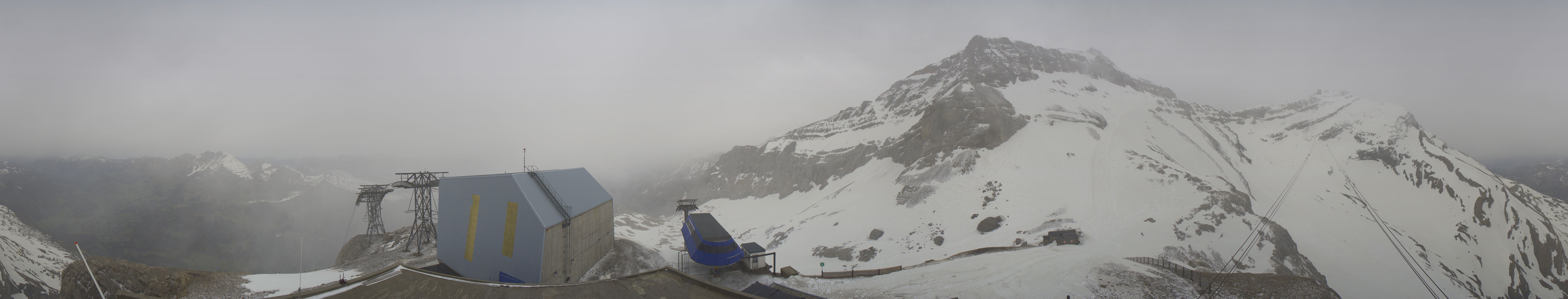 Archiv Foto Webcam Glacier 3000: Station Cabane