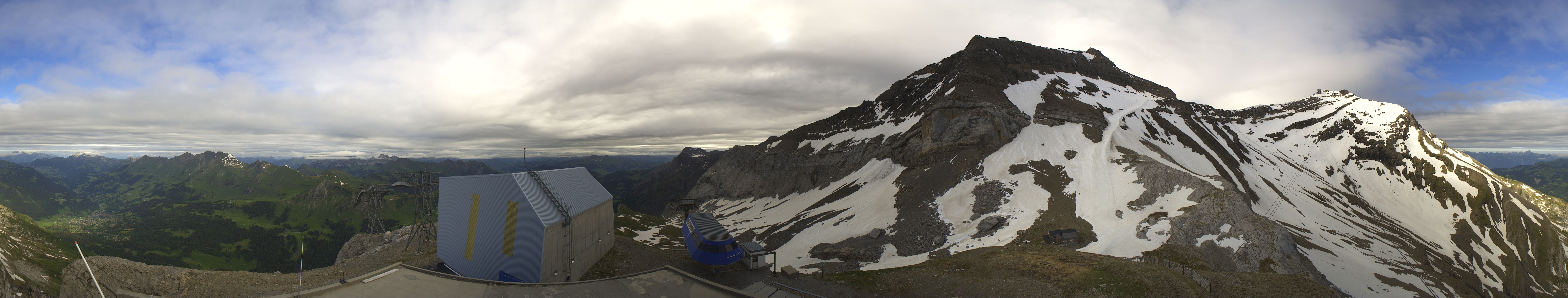 Archiv Foto Webcam Glacier 3000: Station Cabane