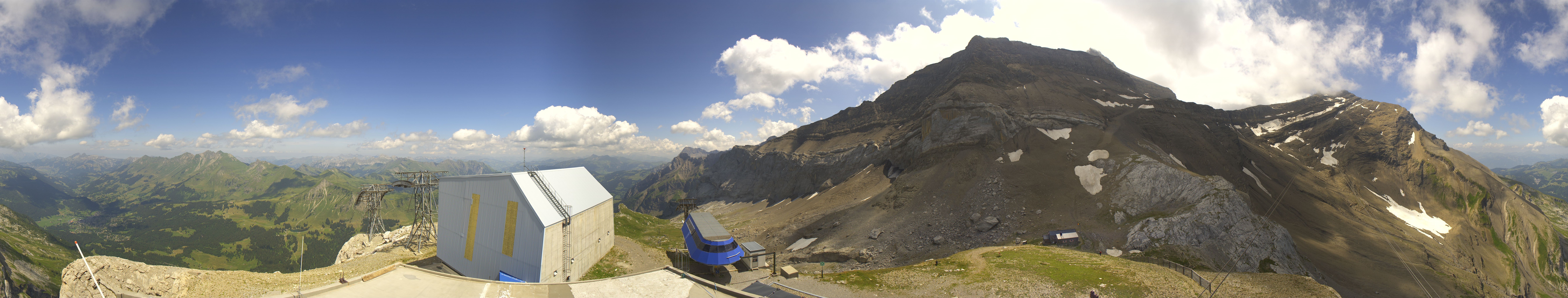 Archiv Foto Webcam Glacier 3000: Station Cabane