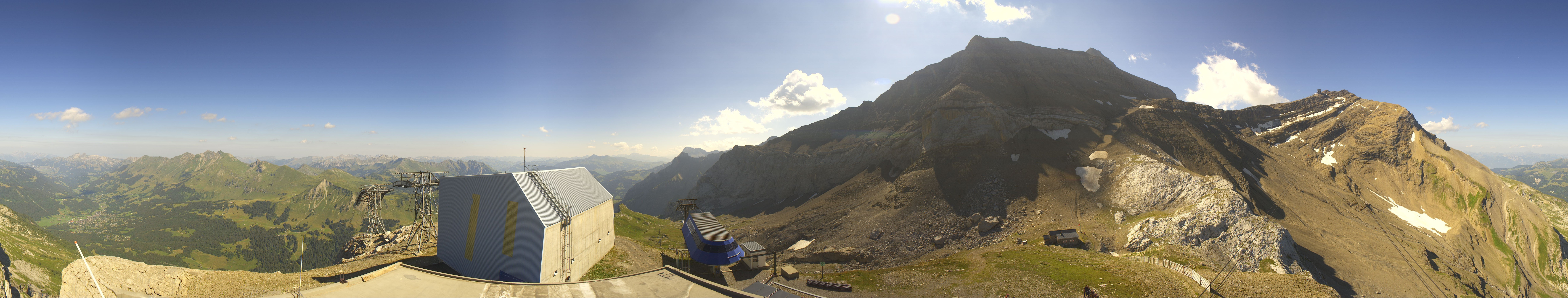 Archiv Foto Webcam Glacier 3000: Station Cabane