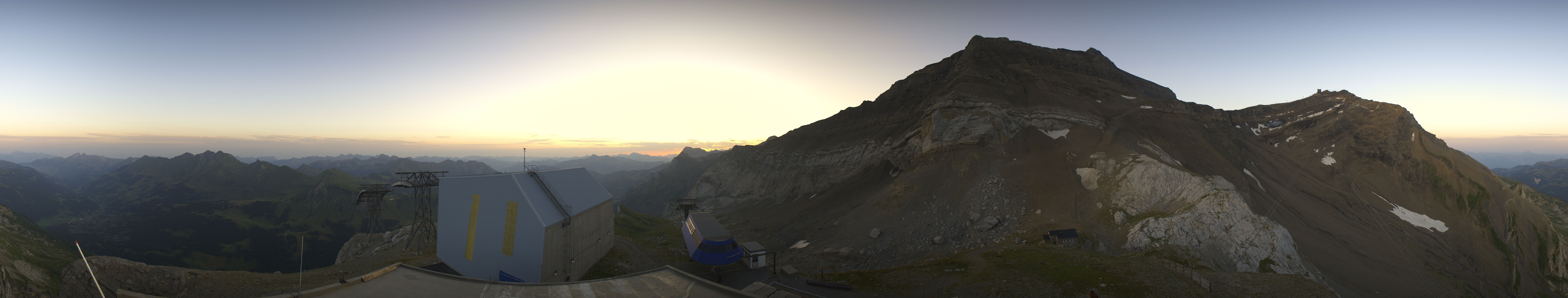 Archiv Foto Webcam Glacier 3000: Station Cabane