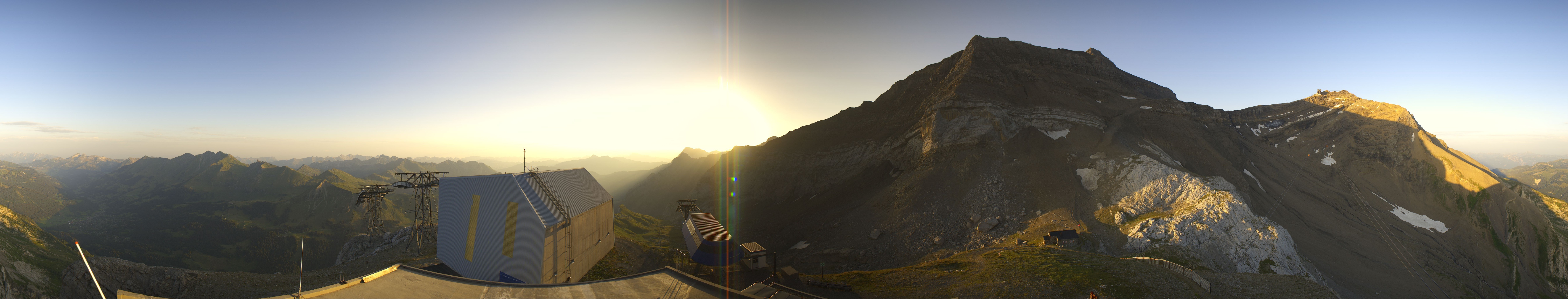 Archiv Foto Webcam Glacier 3000: Station Cabane