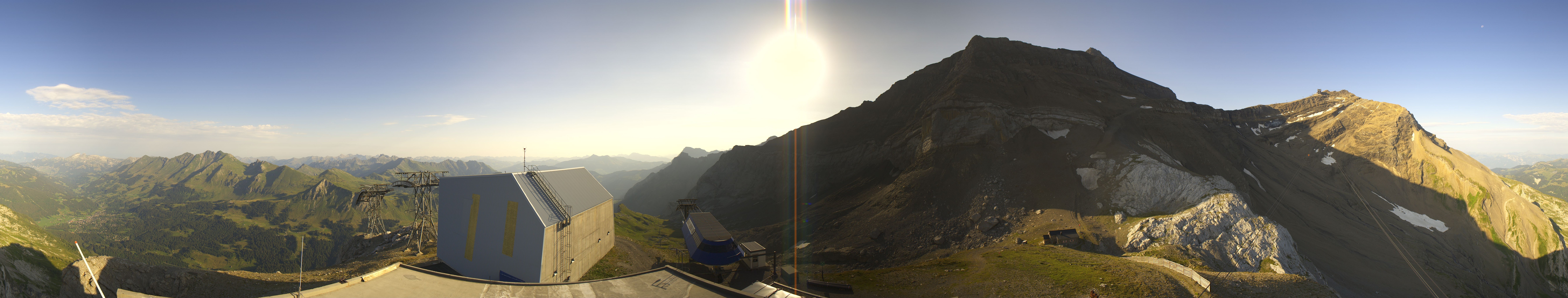 Archiv Foto Webcam Glacier 3000: Station Cabane