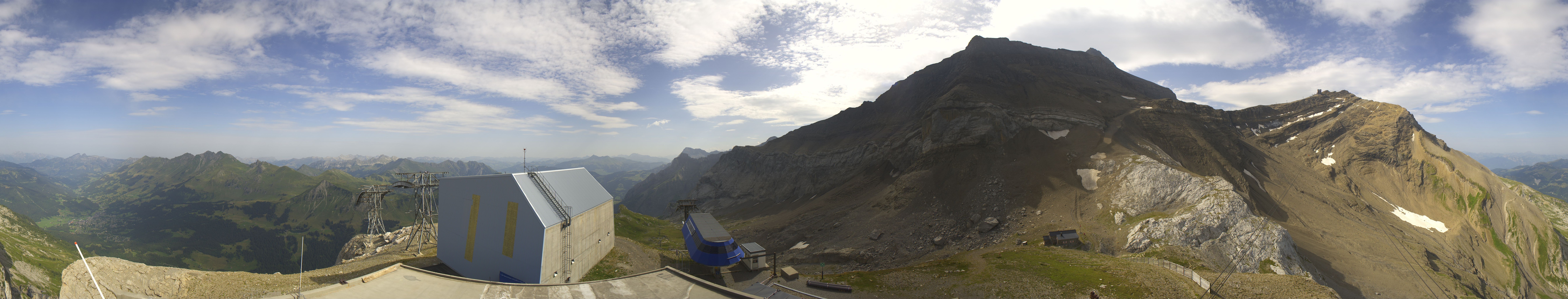 Archiv Foto Webcam Glacier 3000: Station Cabane