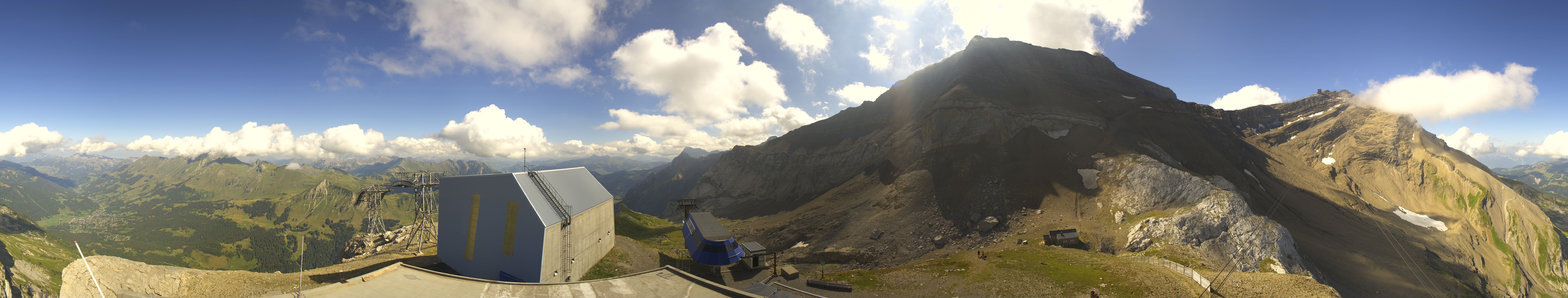 Archiv Foto Webcam Glacier 3000: Station Cabane