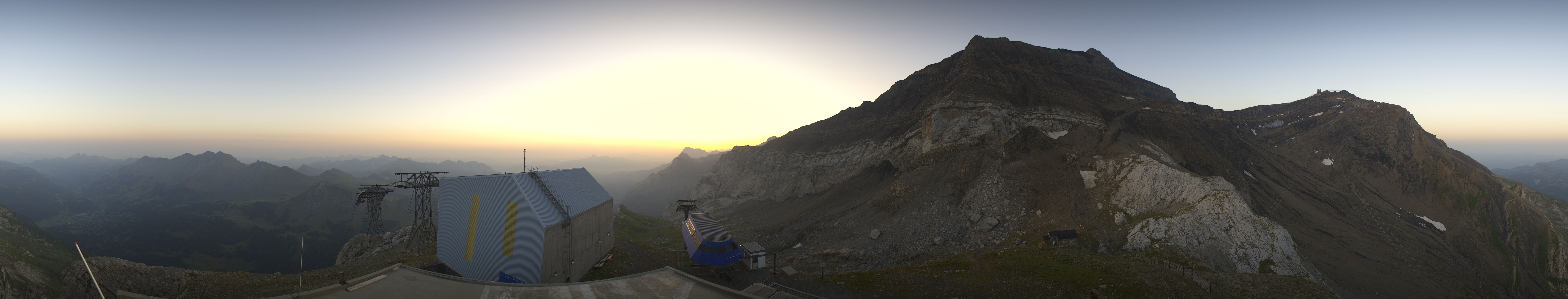Archiv Foto Webcam Glacier 3000: Station Cabane