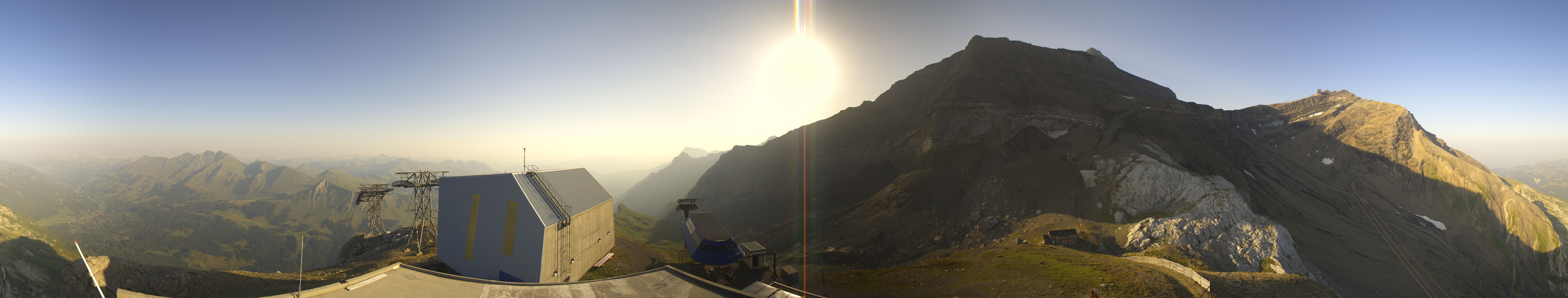 Archiv Foto Webcam Glacier 3000: Station Cabane