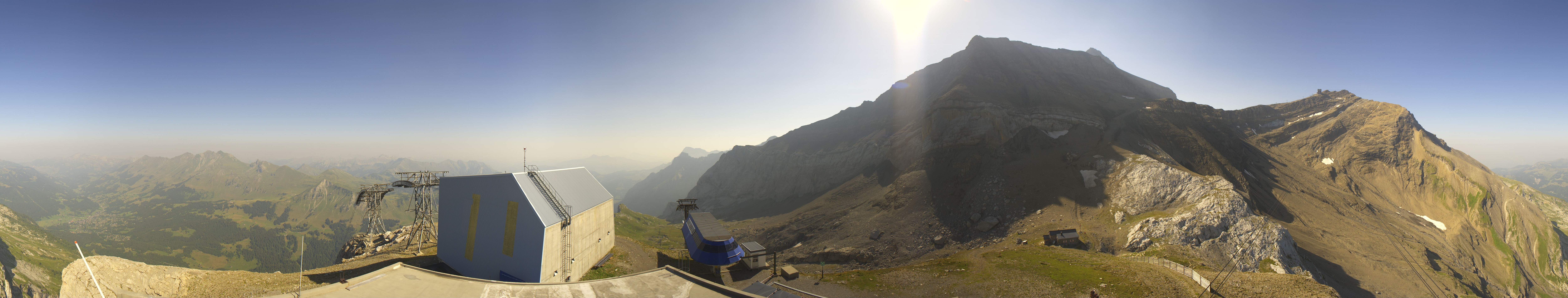 Archiv Foto Webcam Glacier 3000: Station Cabane