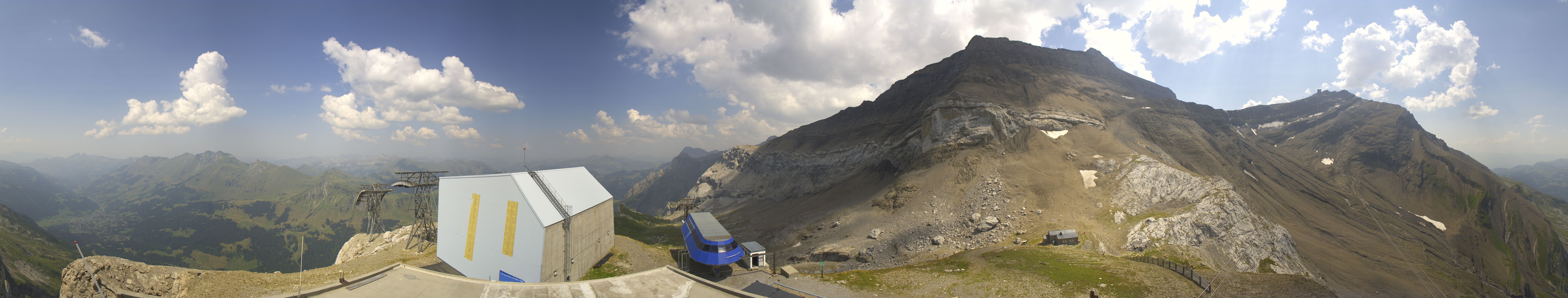 Archiv Foto Webcam Glacier 3000: Station Cabane