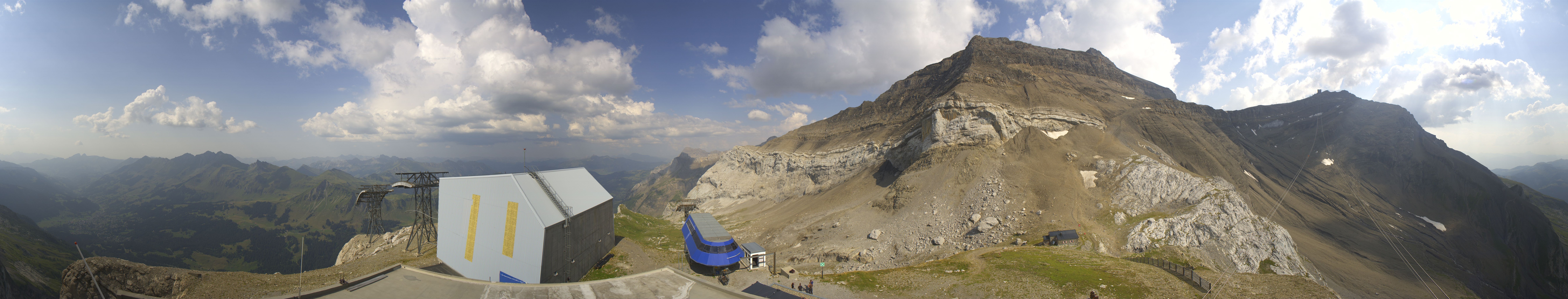Archiv Foto Webcam Glacier 3000: Station Cabane