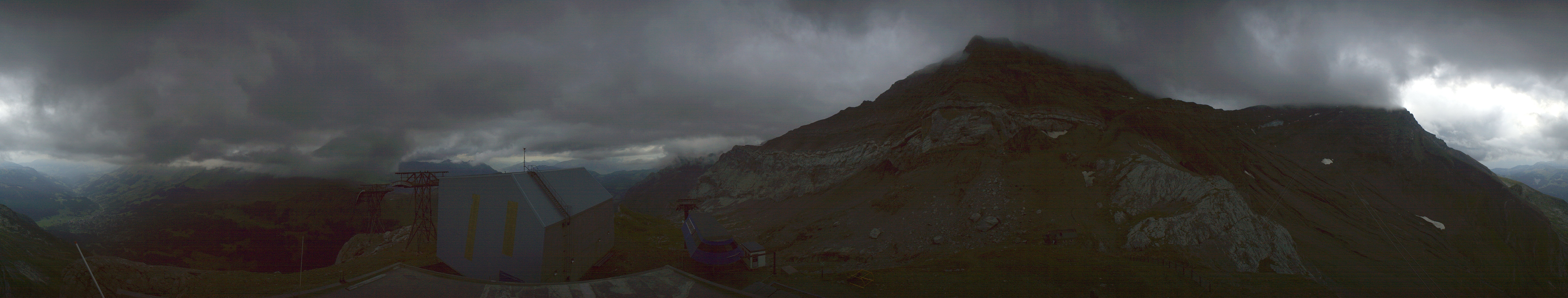 Archiv Foto Webcam Glacier 3000: Station Cabane