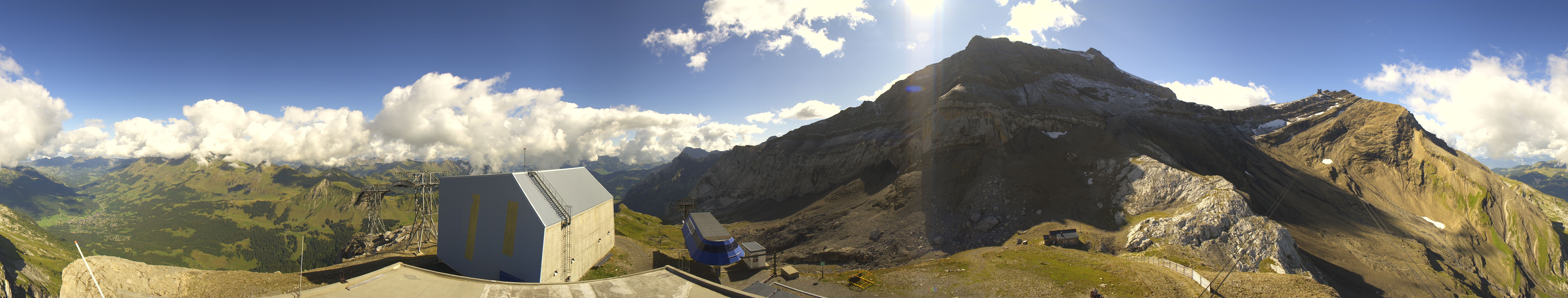 Archiv Foto Webcam Glacier 3000: Station Cabane