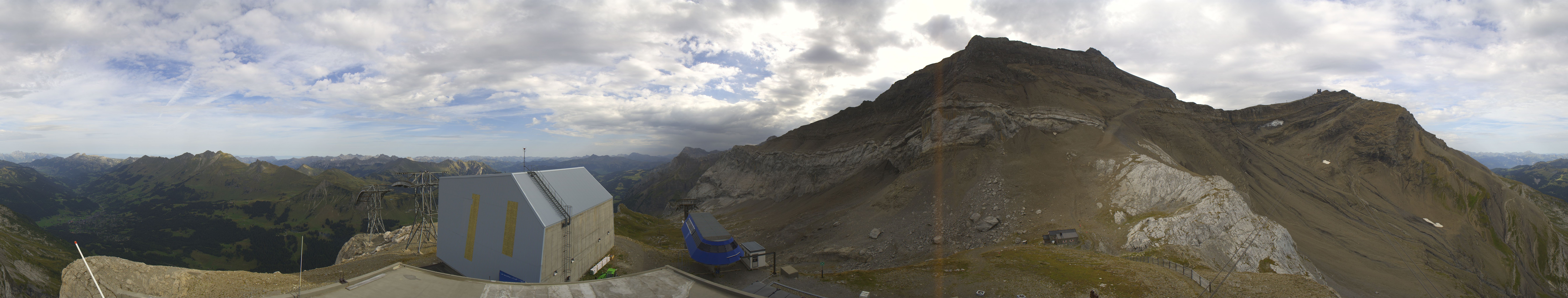 Archiv Foto Webcam Glacier 3000: Station Cabane