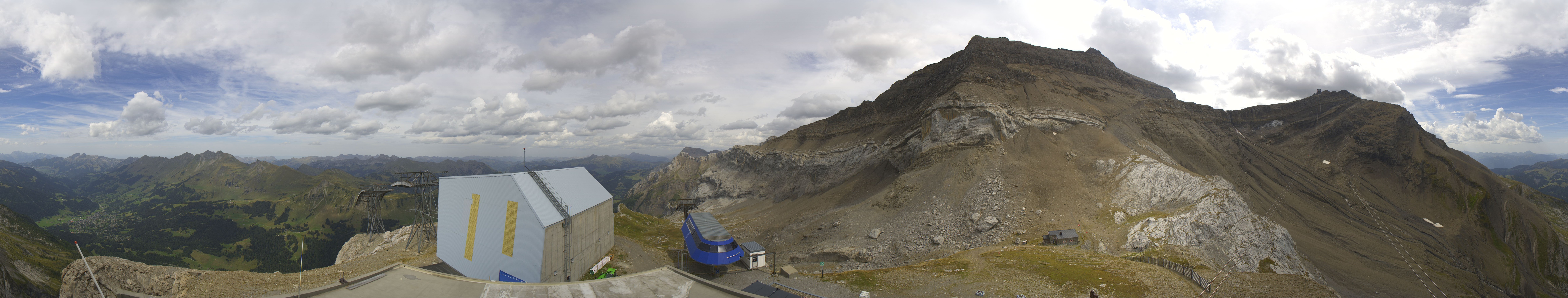 Archiv Foto Webcam Glacier 3000: Station Cabane