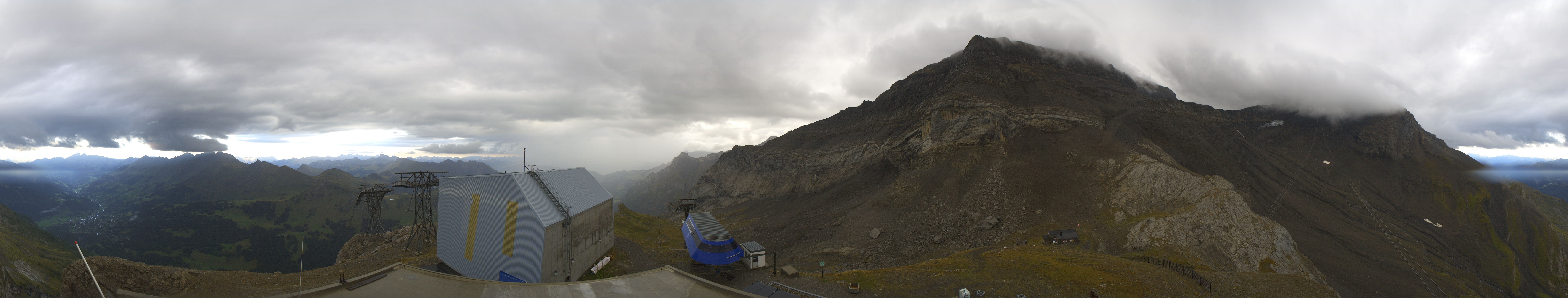 Archiv Foto Webcam Glacier 3000: Station Cabane