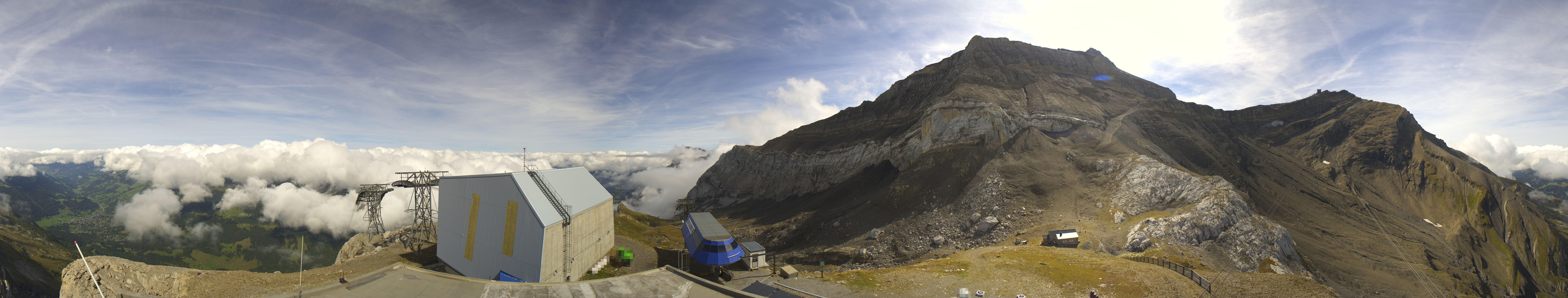 Archiv Foto Webcam Glacier 3000: Station Cabane