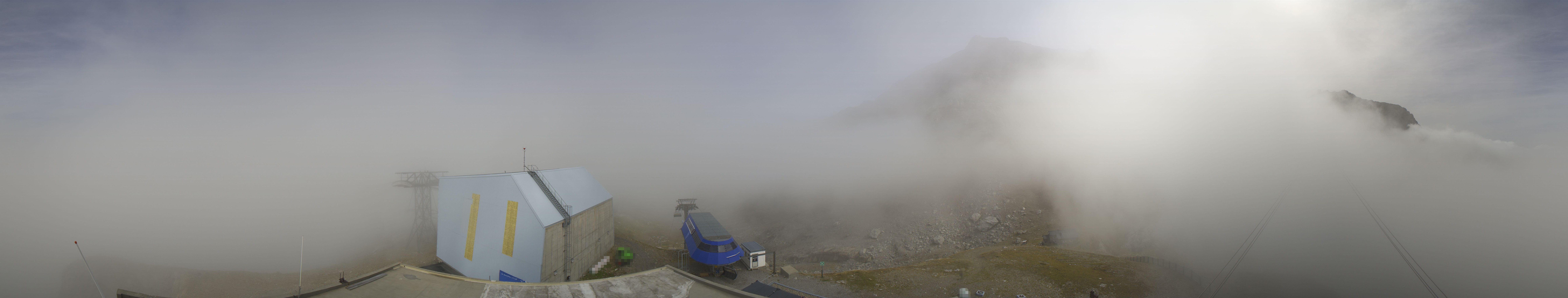 Archiv Foto Webcam Glacier 3000: Station Cabane