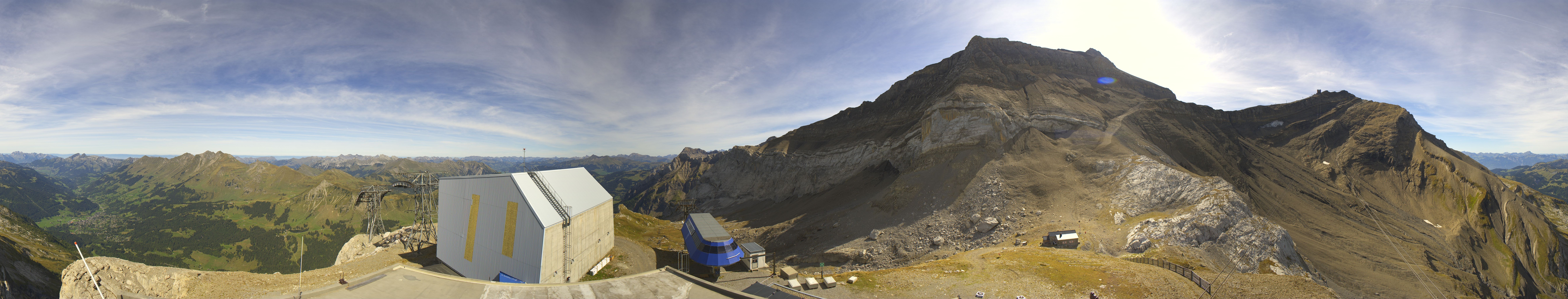 Archiv Foto Webcam Glacier 3000: Station Cabane