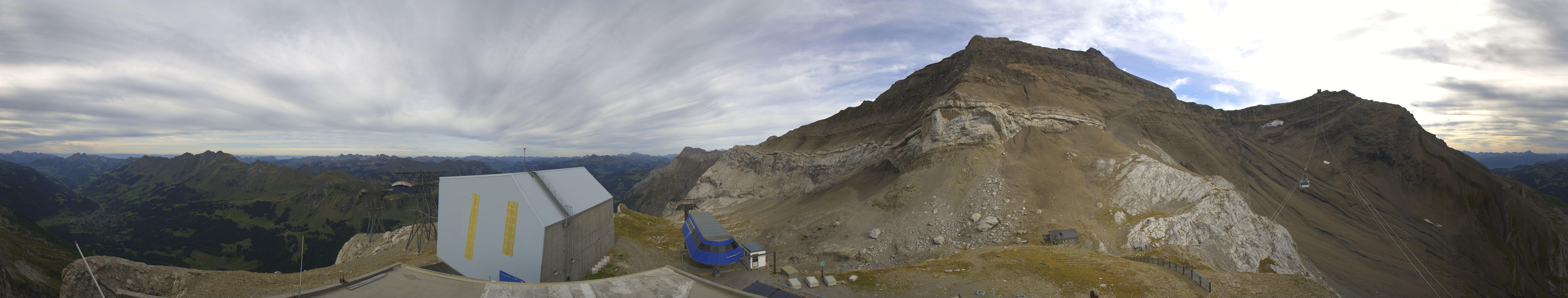 Archiv Foto Webcam Glacier 3000: Station Cabane