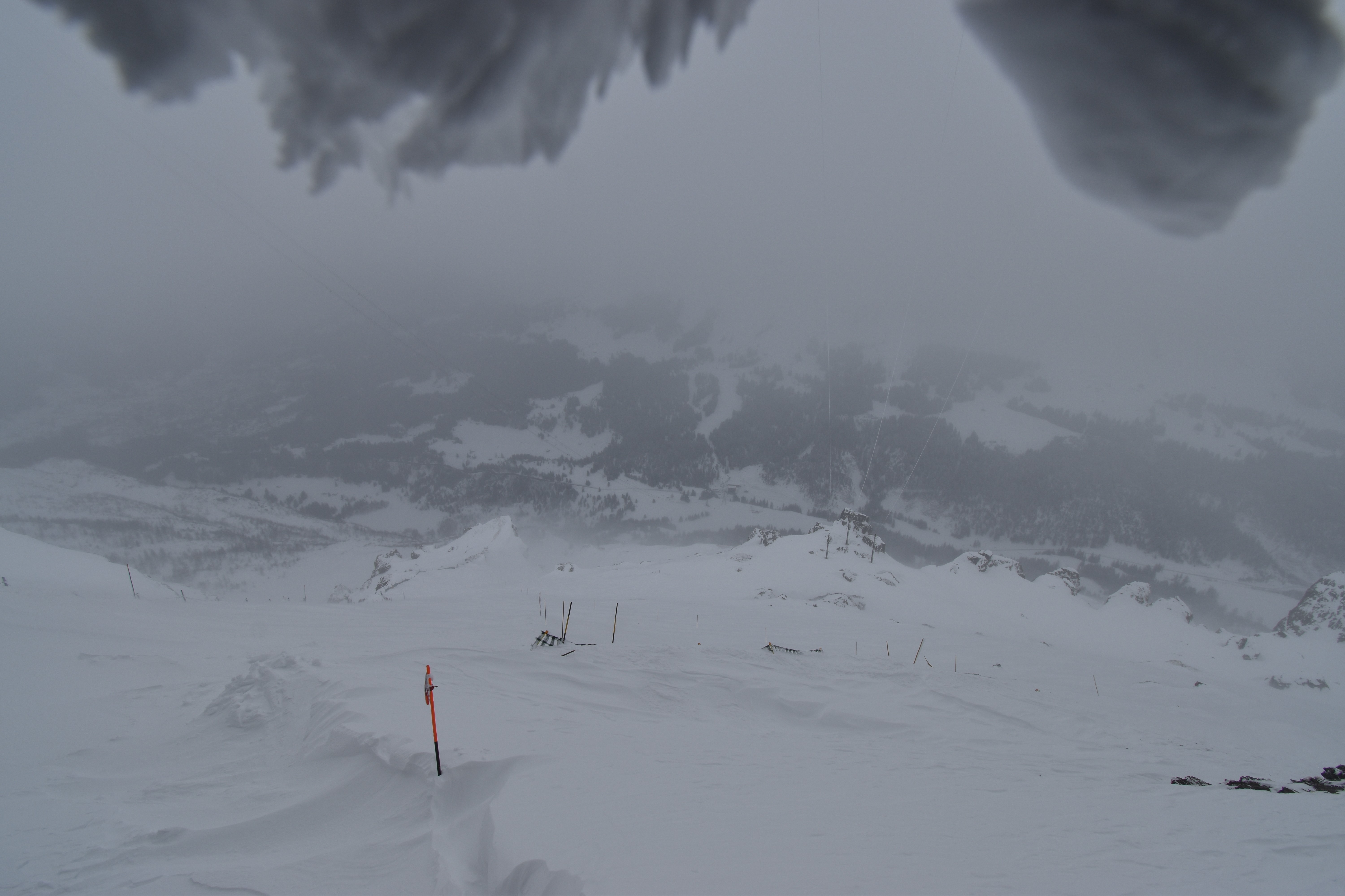 Archiv Foto Webcam Glacier 3000: Black Wall am Gemskopf