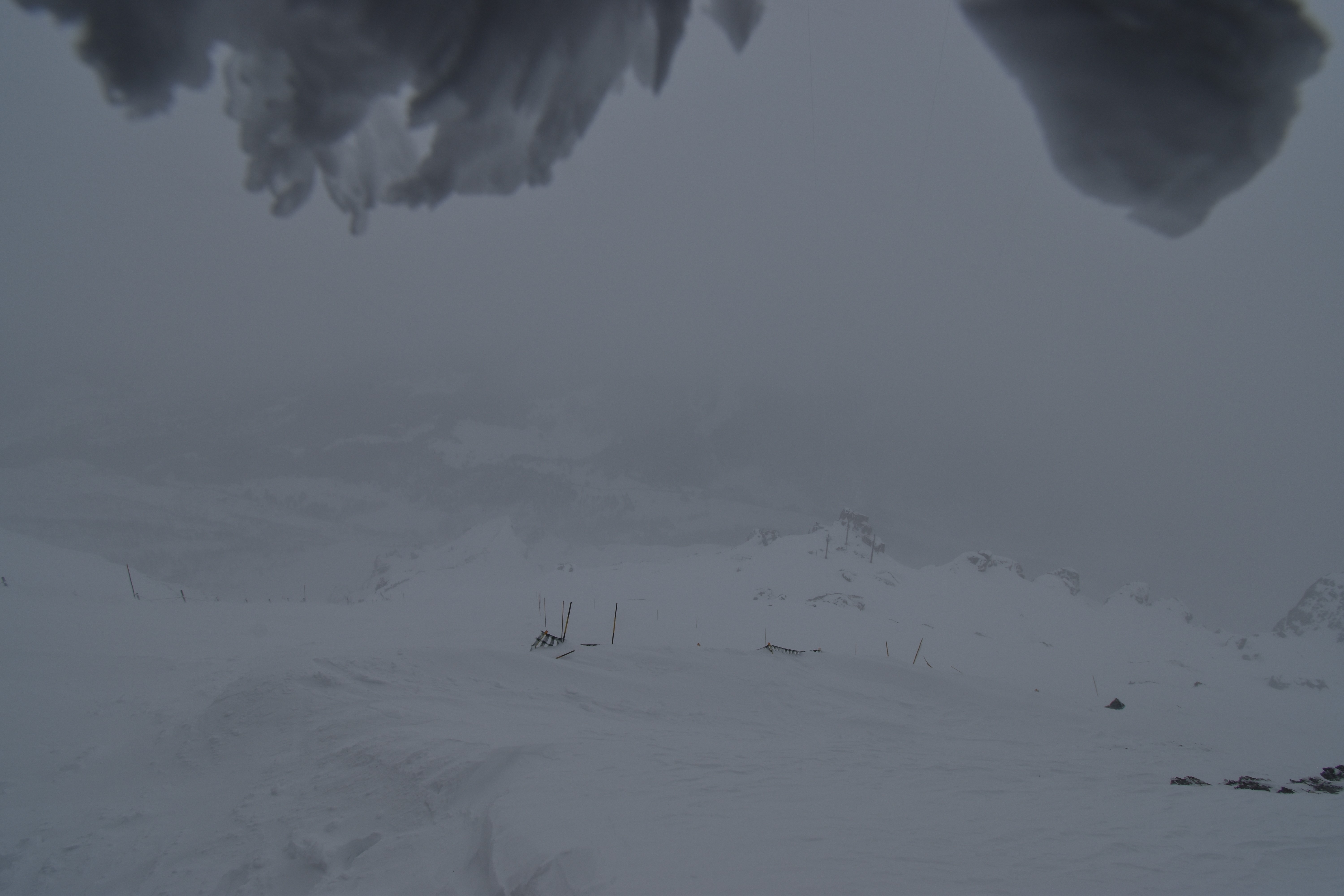 Archiv Foto Webcam Glacier 3000: Black Wall am Gemskopf