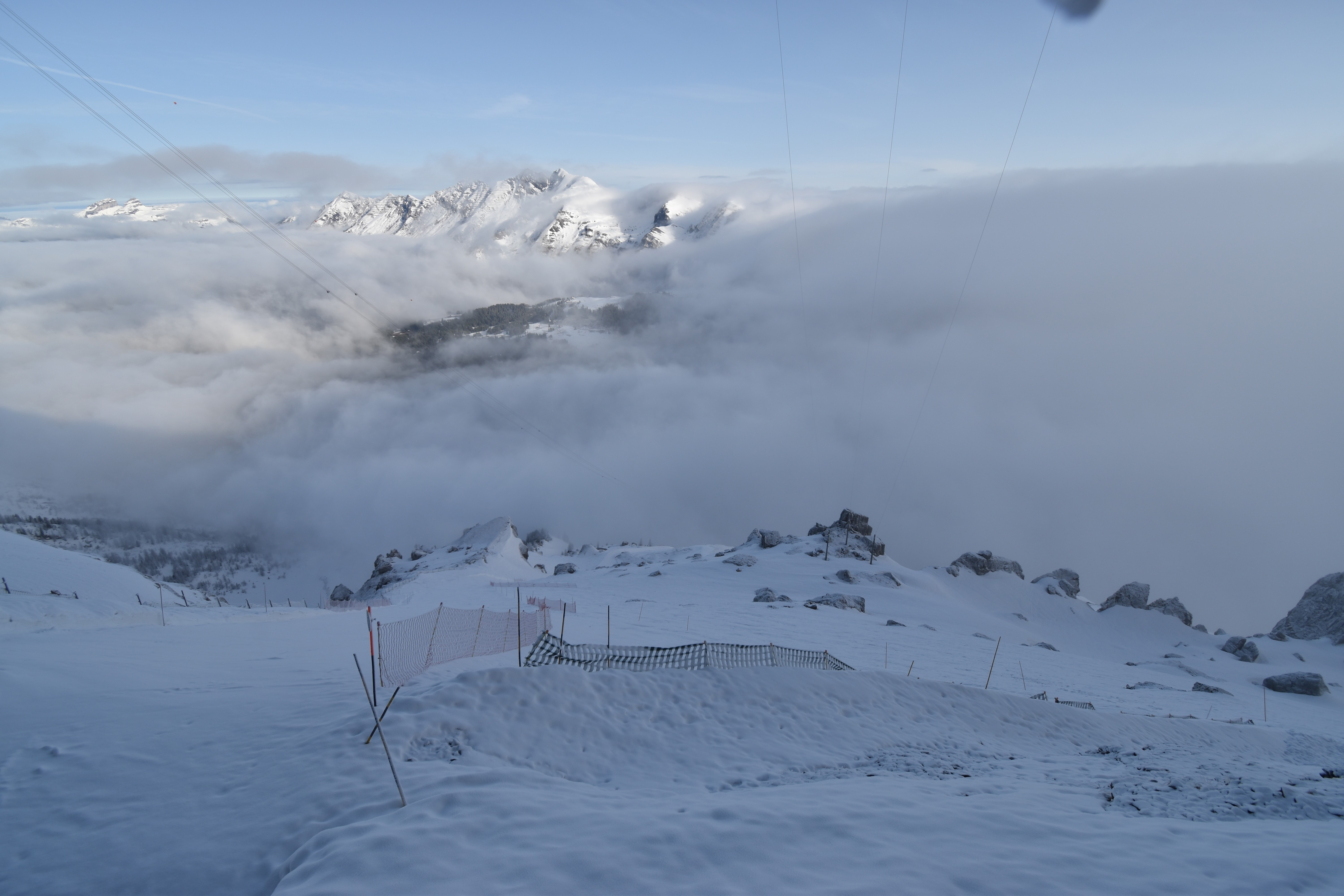 Archiv Foto Webcam Glacier 3000: Black Wall am Gemskopf