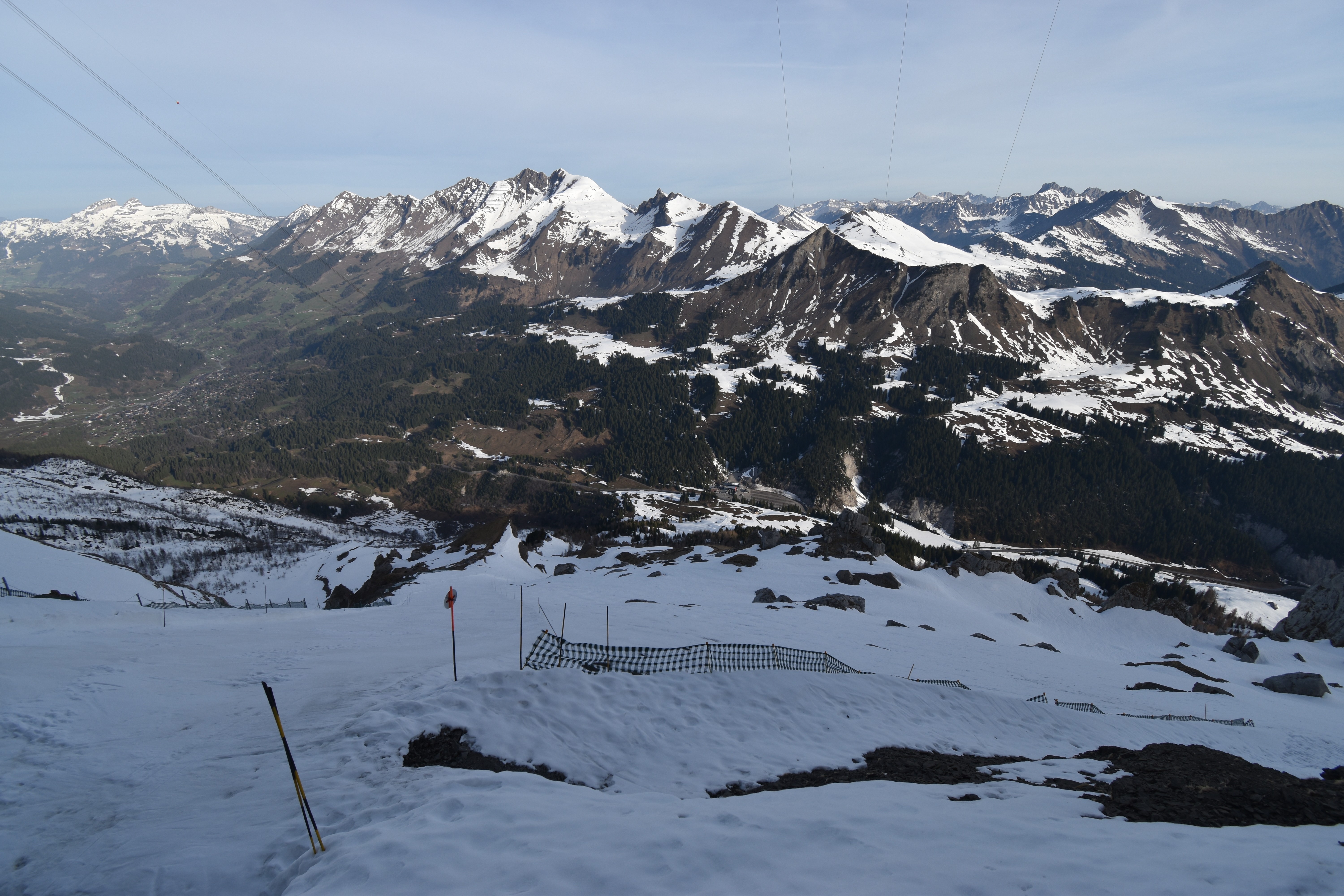 Archiv Foto Webcam Glacier 3000: Black Wall am Gemskopf