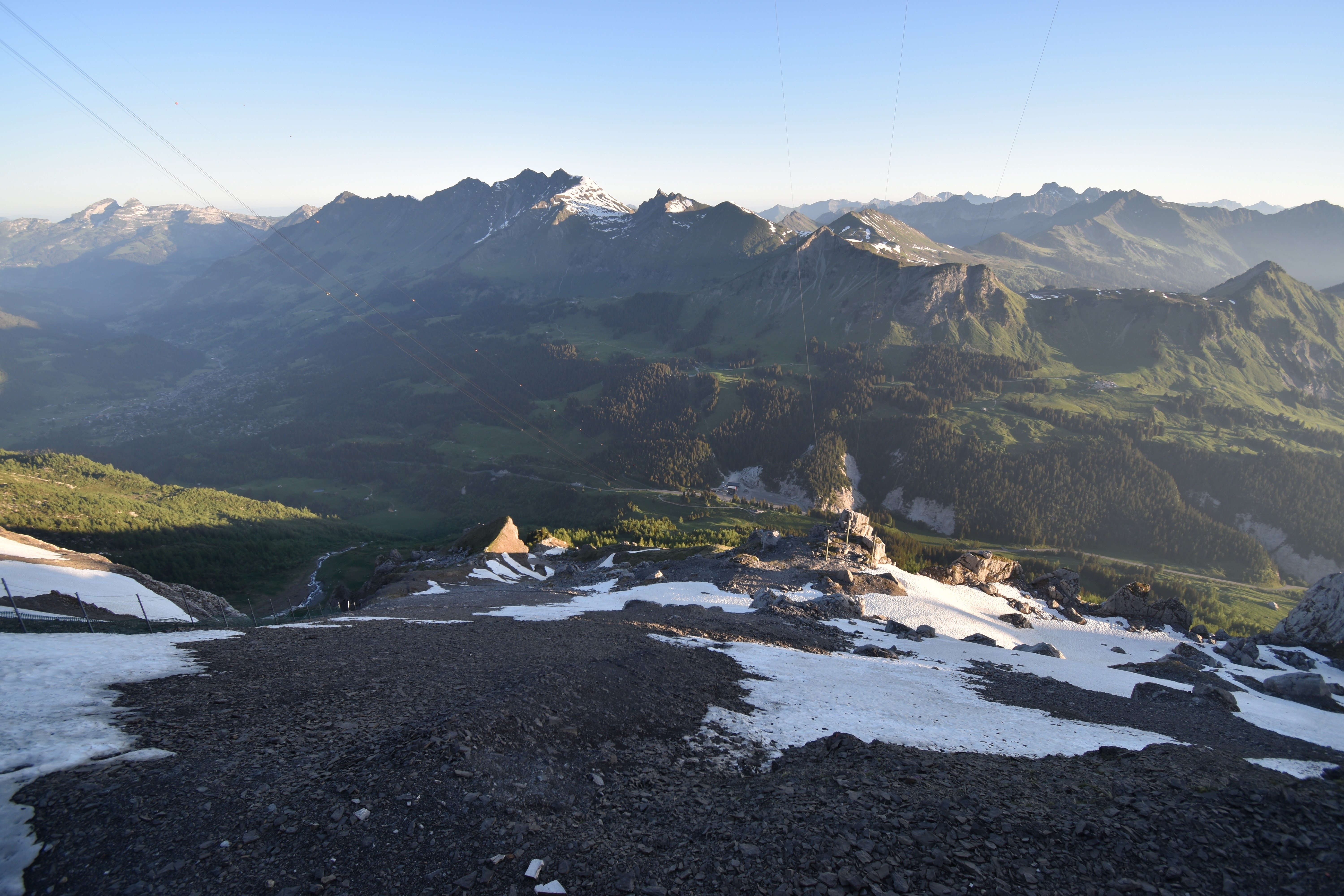 Archiv Foto Webcam Glacier 3000: Black Wall am Gemskopf