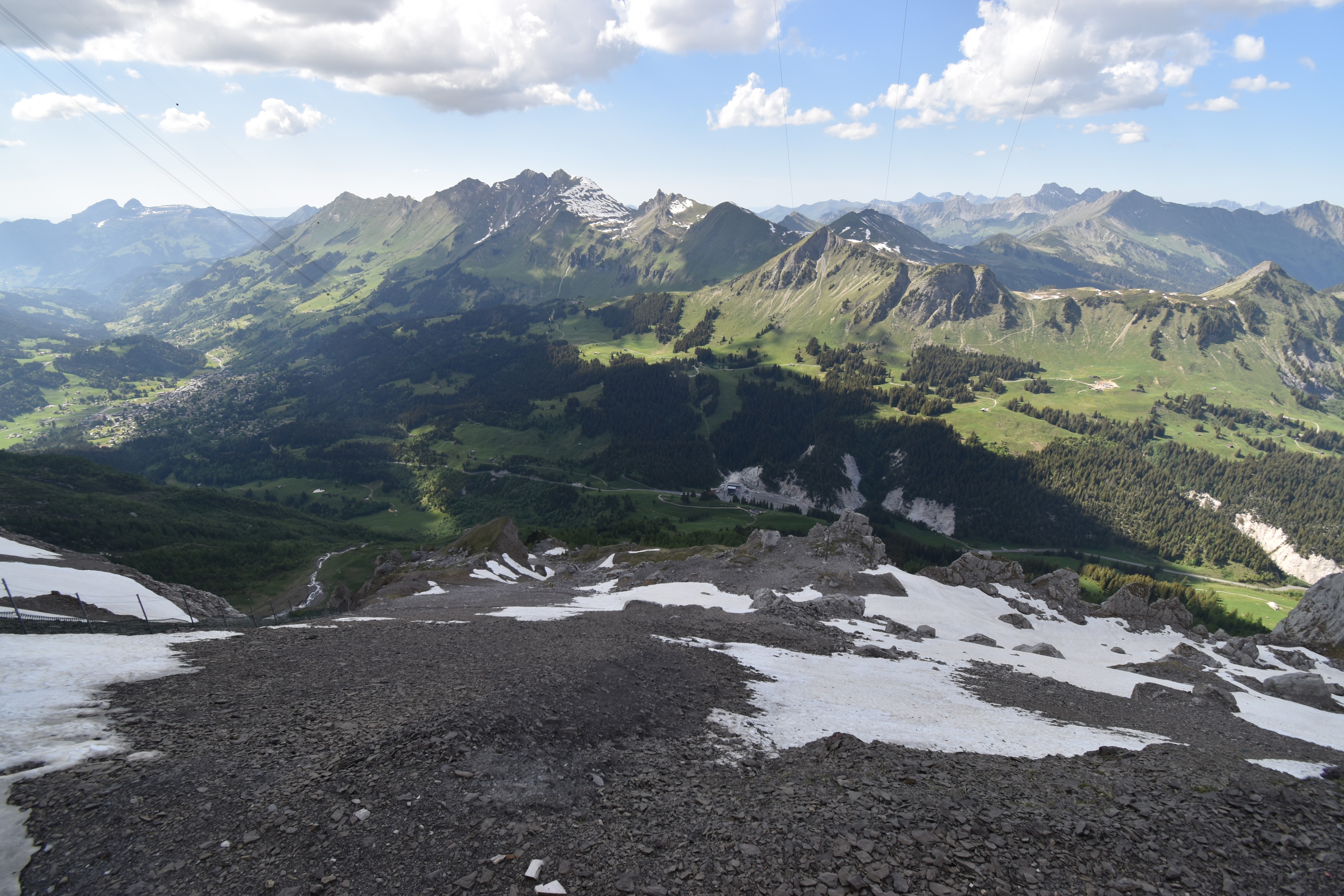 Archiv Foto Webcam Glacier 3000: Black Wall am Gemskopf